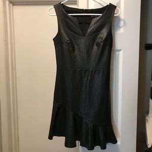 Fab’rik Leather SEXY Black Dress 👀💋